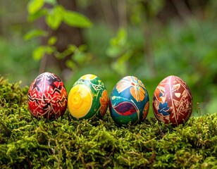Nature's Canvas: Decorated Easter Eggs Usher in the Spring Season