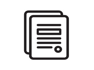 Creative Minimal Flyer Icon Design with Clean Vector Line Art  