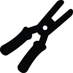 bench shear used in sheet metal work silhouette engineering tool vector