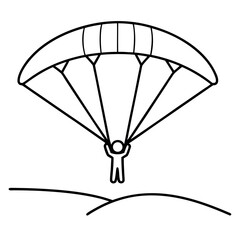 Minimalist Paraglider Design with Curved Canopy Outline