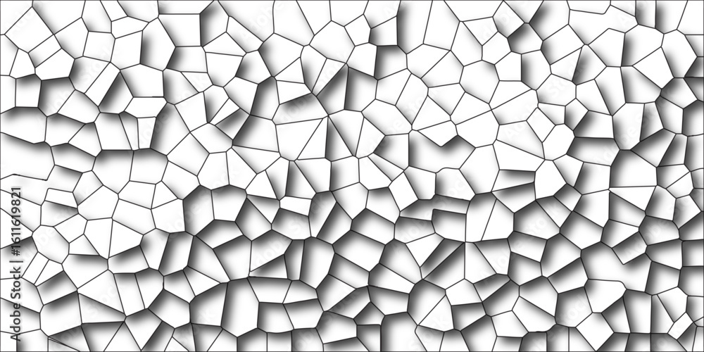 Aufkleber abstract cracked mosaic pattern vector background. multicolored geometric wattled mosaic pattern wal