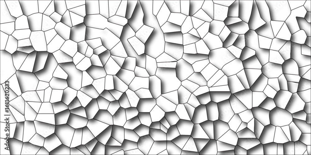 Poster abstract cracked mosaic pattern vector background. multicolored geometric wattled mosaic pattern wal