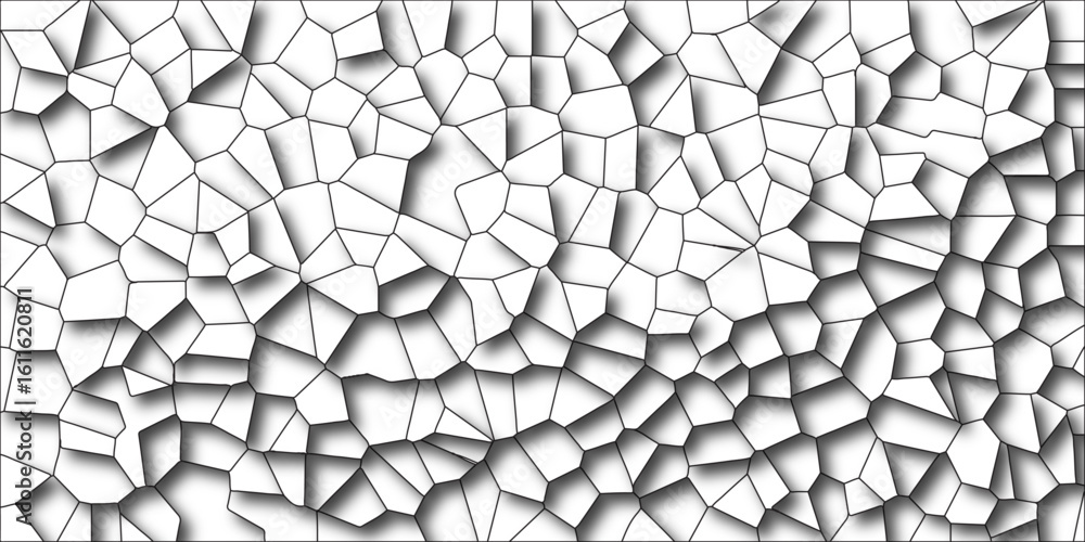 Poster abstract cracked mosaic pattern vector background. multicolored geometric wattled mosaic pattern wal