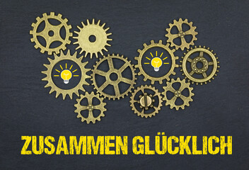 Zusammen glücklich	
