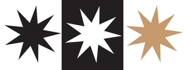 Bahai filled and outline Vector Symbol. Linear vector from religion concept. Thin line white and black bahai icon isolated on white and black background for ui designs. eps10.  11:11