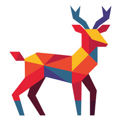 Obraz premium Vector illustration of a designed deer 