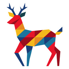 Obraz premium Vector illustration of a designed deer 