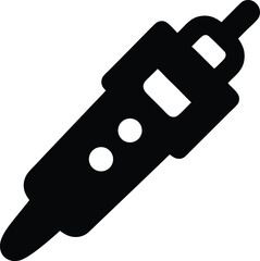 phase rotation tester used in 3-phase systems silhouette engineering tool vector