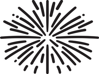 Clean Minimal New Year Icon With Elegant Line Artwork  