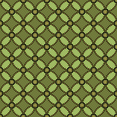 Green Chain Pattern Seamless Repeat