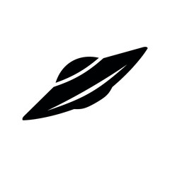UFO icon. Symbol of fantasy, mysticism or space.Flying saucer, attribute of an alien or extraterrestrial civilization.