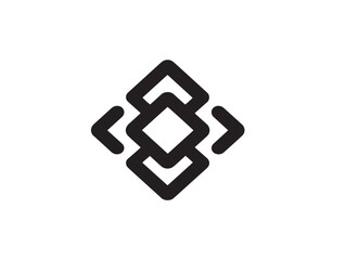 Minimalist Shapes Icon Featuring Sleek Elegant Vector Line Style