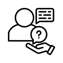 Asking icon