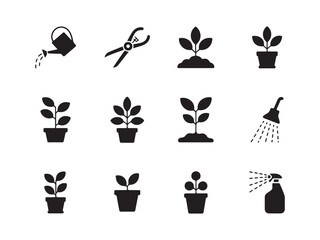  Indoor Plant Shelf & Stand Icons – Vol.5 | Silhouette Home Decor