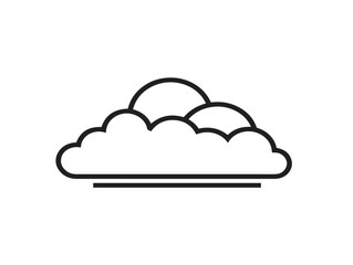 Elegant Sky Icon with Sleek Minimalist Vector Design