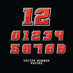 Motorsport Number Graphic Design Pack