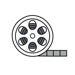 Fototapeta premium moive film roll icon