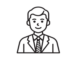 Minimalist Teacher Icon Highlighting Simple Elegant Vector Line Style  