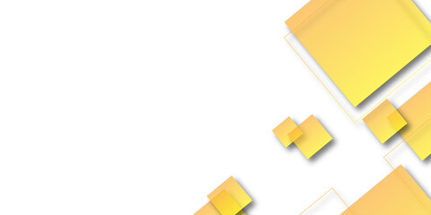 Abstract background seamless with lines and technology square triangle geometric texture background. Yellow abstract square shape ornament pattern background illustration template design. 