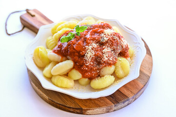 じゃがいものニョッキ　ミートソース