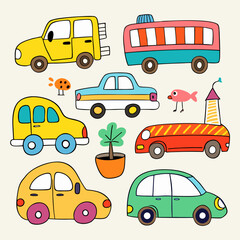set of transport icons