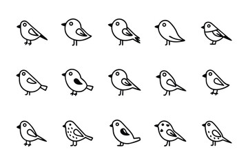 Bird Illustration: A collection of adorable cartoon bird illustrations, offering a versatile resource for various design projects.