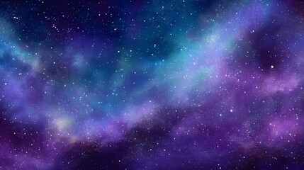 Naklejka premium A vast expanse of cosmic nebulae with numerous stars.