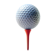 Golf Ball on Tee A CloseUp View for Golfers  Professionals