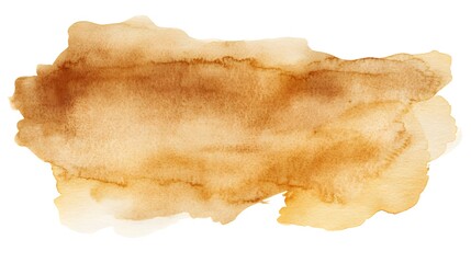 Fototapeta premium A warm, light brown watercolor stain.