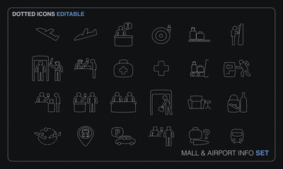 Fototapeta premium Mall and Airport Info