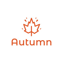 Autumn Leaf Logo Design  Minimalist Branding for Nature