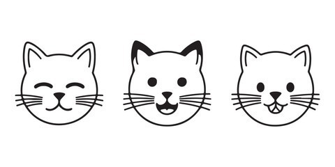Cat Faces Icon Set