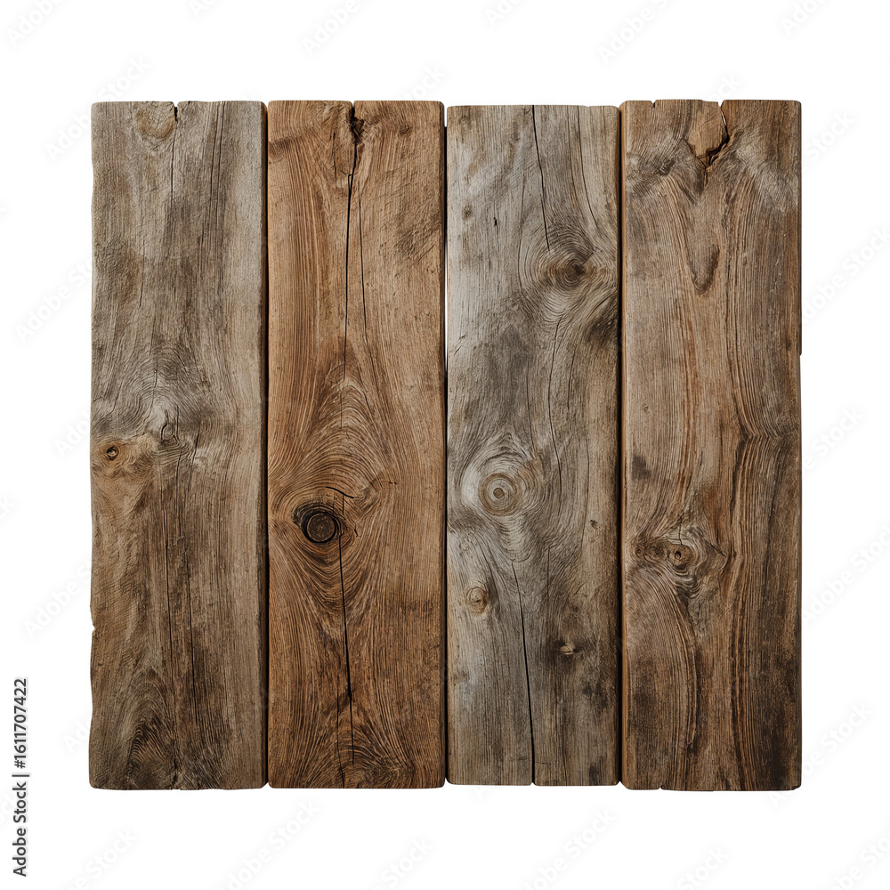 Poster rustic wood plank arrangement with intricate grain patterns and weathered texture creating a