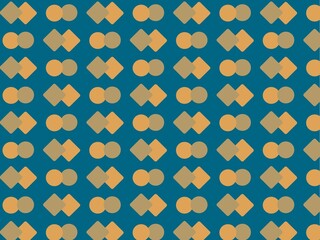 青色の幾何学的なシームレスなパターンの背景イラスト