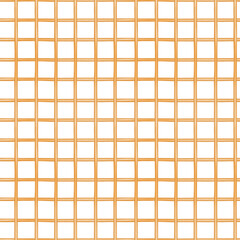 Seamless beige plaid pattern with soft intersecting lines, painted in delicate watercolor style, perfect for fabric, textile, or autumn-themed design projects.