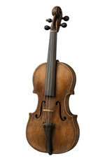 Fototapeta premium Old violin with transparent background showing its details