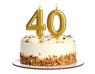 Birthday cake with candles (2)