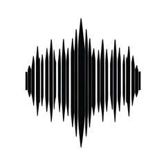 Glowing Glyph of Sound Frequency