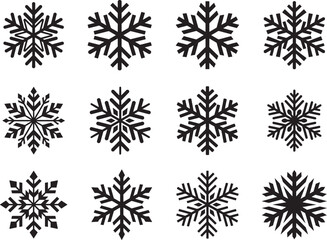 Snowflake Vector Art, Christmas snowflake Icon