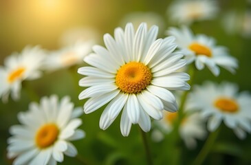 Fototapeta premium daisies in the garden