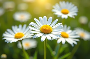 Obraz premium daisies in the grass