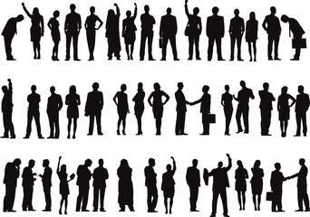group of people silhouettes