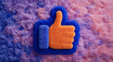 Warm texture of the Like button