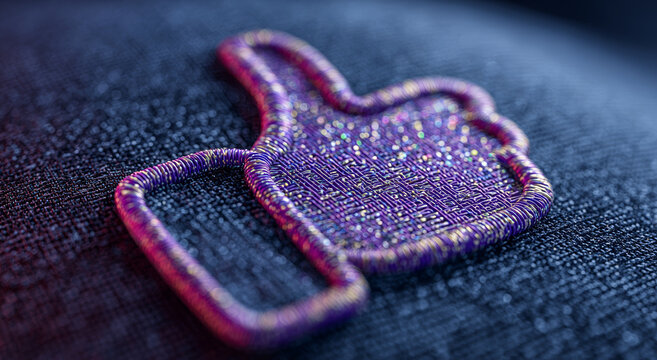 Like icon neon light effect