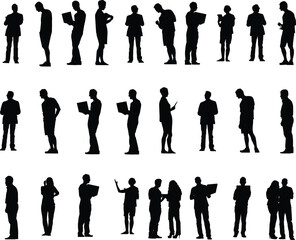 business people silhouettes