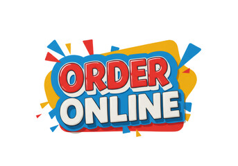 Order Online Graphic Isolated on Transparent Background for Digital Marketing
