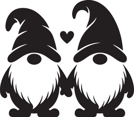 Christmas Gnome Vector Art, Holiday Gnome SVG
