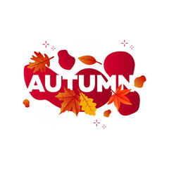 Autumn Leaves Design  Modern Banner for Social Media