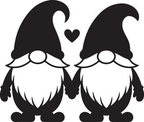 Christmas Gnome Vector Art, Holiday Gnome SVG