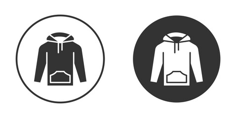 Hoodie jacket icon for web, mobile and infographics.
